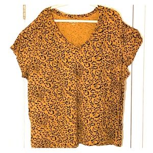 Ava and Viv Cheetah Print Basic Tee